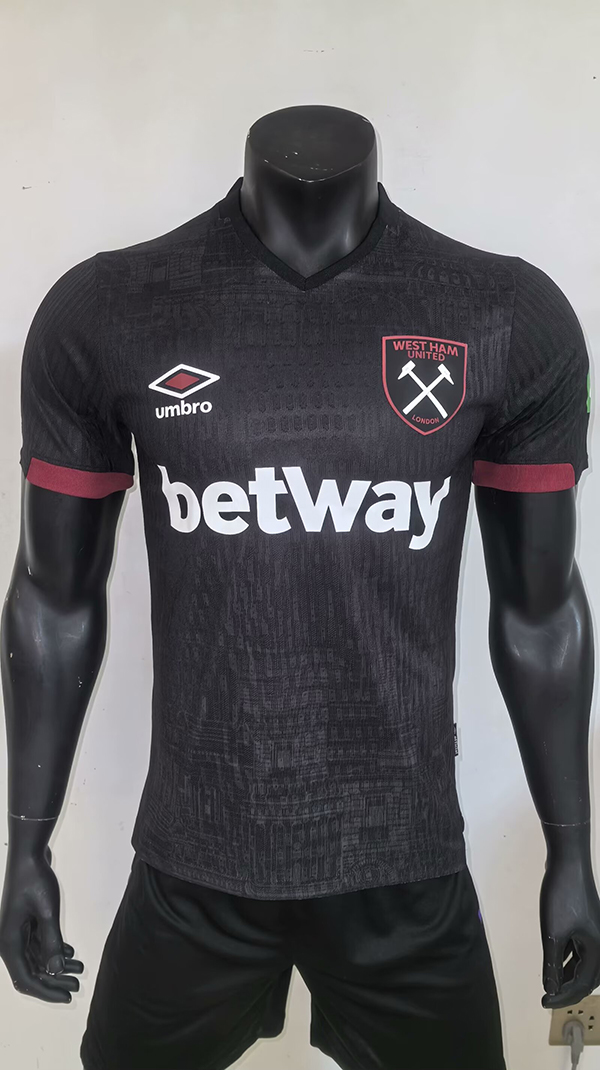 AAA Quality Westham 24/25 Away Black Soccer Jersey(Player)